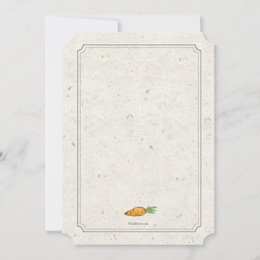 Blauer Bow Einladung (Rückseite)