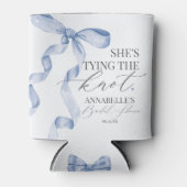 Blauer Bow verbindet die Favoriten des Brautparty Dosenkühler (Vorderseite)