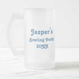 Blauer Bowlings-Ball-personalisiertes Party Tasse