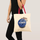 Blauer Bowlings-kundenspezifische Ball-Tasche Tragetasche (Vorderseite (Produkt))