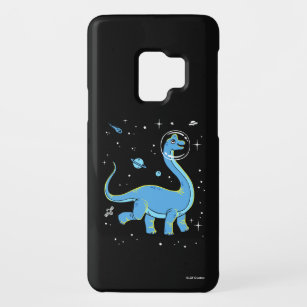 Blauer Brachiosaurus Dinos im Raum Case-Mate Samsung Galaxy S9 Hülle