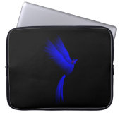 Blauer Brandvogel Laptopschutzhülle (Vorderseite)