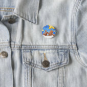 Blauer Braunbär Button (Beispiel)