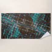 Blauer brauner Rost, Kratzer, kleiner Stein oder G Strandtuch (Vorderseite)