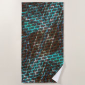 Blauer brauner Rost, Kratzer, kleiner Stein oder G Strandtuch (Vorderseite)