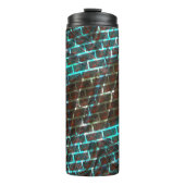 Blauer brauner Rost, Kratzer, kleiner Stein oder G Thermosbecher (Vorderseite)