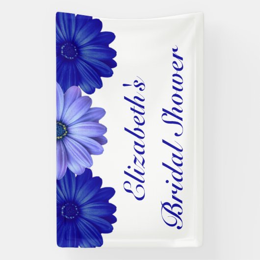 Blauer Brautparty Banner (Vertikal)