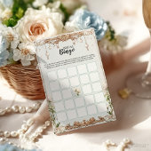 Blauer Brautparty Bingo Game