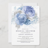 Blauer Brautparty Einladung (Vorderseite)