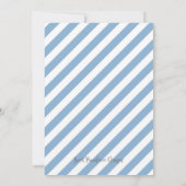 Blauer Brautparty Einladung (Rückseite)