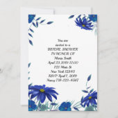 Blauer Brautparty Einladung (Vorderseite)