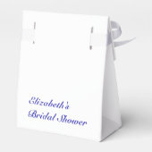 Blauer Brautparty Geschenkschachtel (Rückseite)