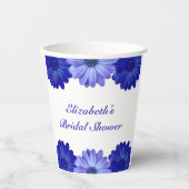 Blauer Brautparty Pappbecher (Vorderseite)