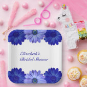 Blauer Brautparty Pappteller (Party)