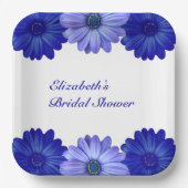 Blauer Brautparty Pappteller (Vorderseite)