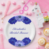 Blauer Brautparty Pappteller (Party)