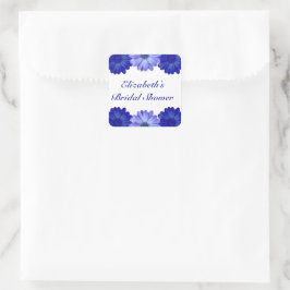 Blauer Brautparty Quadratischer Aufkleber