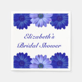 Blauer Brautparty Serviette (Vorderseite)