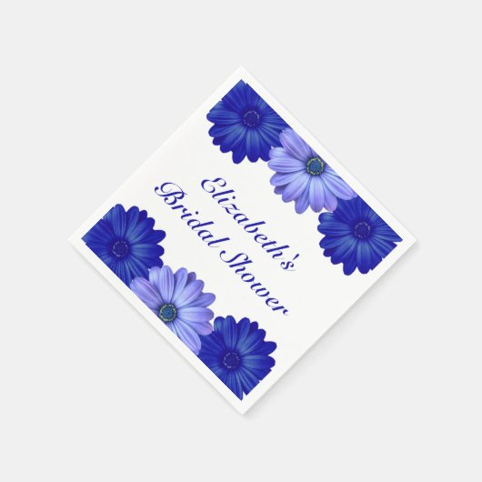 Blauer Brautparty Serviette (Ecke)