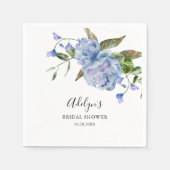 Blauer Brautparty Serviette (Vorderseite)