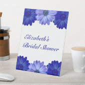 Blauer Brautparty Sockelschild (In SItu)