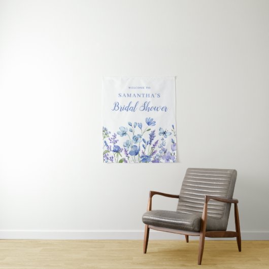 Blauer Brautparty Wandteppich (Beispiel)