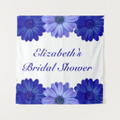 Blauer Brautparty Wandteppich (Vorderseite)