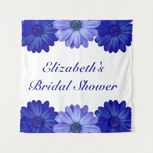 Blauer Brautparty Wandteppich (Vorderseite)