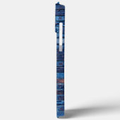 Blauer Brick Cool Case-Mate iPhone Hülle (Rückseite / Links)