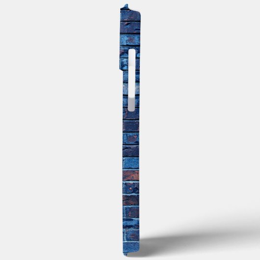 Blauer Brick Cool Case-Mate iPhone Hülle (Rückseite / Links)