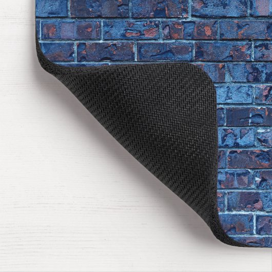 Blauer Brick Cool Mousepad (Ecke)