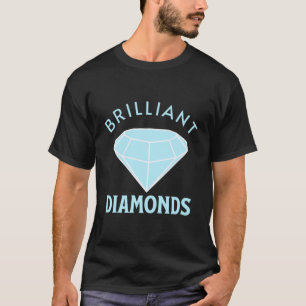 Blauer Brillanter Diamant T-Shirt