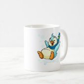 Blauer Bruce, der über Eis schiebt Kaffeetasse (VorderseiteRechts)