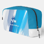 Blauer Brushub Klein Waschbeutel (Rechte Ecke)