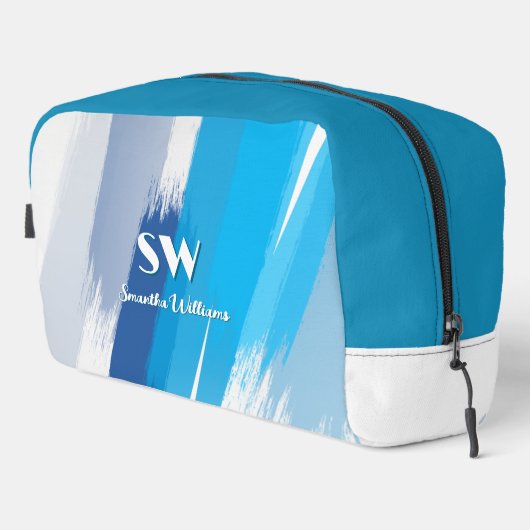 Blauer Brushub Klein Waschbeutel (Rechte Ecke)