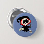 Blauer Buchgemeinschaft-Knopf Button (Vorne & Hinten)