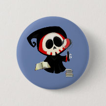 Blauer Buchgemeinschaft-Knopf