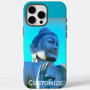 Blauer Buddha iPhone 16 Pro Max Hülle