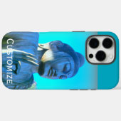 Blauer Buddha Case-Mate iPhone Hülle (Rückseite (Horizontal))