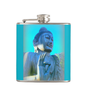 Blauer Buddha Flachmann