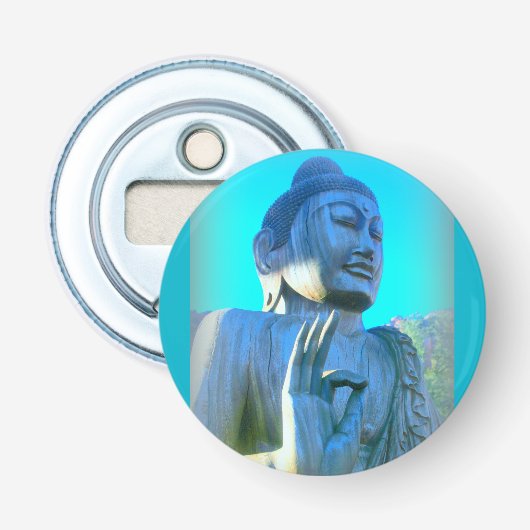 Blauer Buddha Flaschenöffner (Vorderseite)