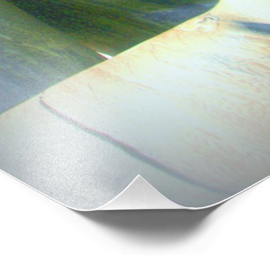 Blauer Buddha Fotodruck (Ecke)