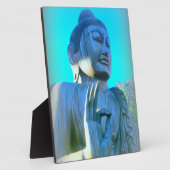 Blauer Buddha Fotoplatte (Seite)
