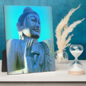Blauer Buddha Fotoplatte (Seite)