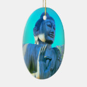 Blauer Buddha Keramikornament (Rechts)