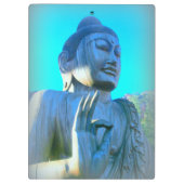 Blauer Buddha Klemmbrett (Rückseite)