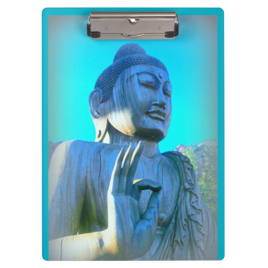Blauer Buddha Klemmbrett (Vorderseite)
