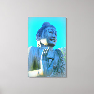Blauer Buddha Leinwanddruck