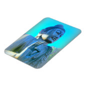 Blauer Buddha Magnet (Linke Seite)