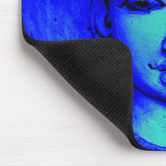 Blauer Buddha Mousepad (Ecke)